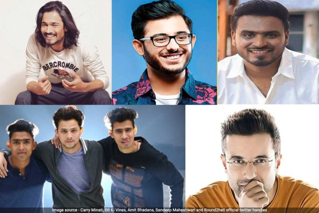 top 10 youtubers in india